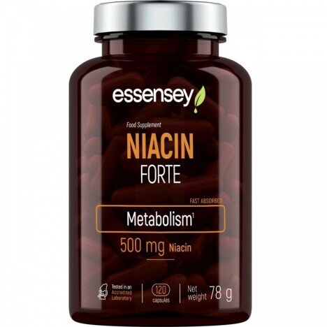 Niacin Forte - Vitamina B3 120 Capsule, Essensey